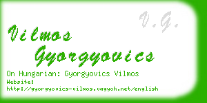 vilmos gyorgyovics business card